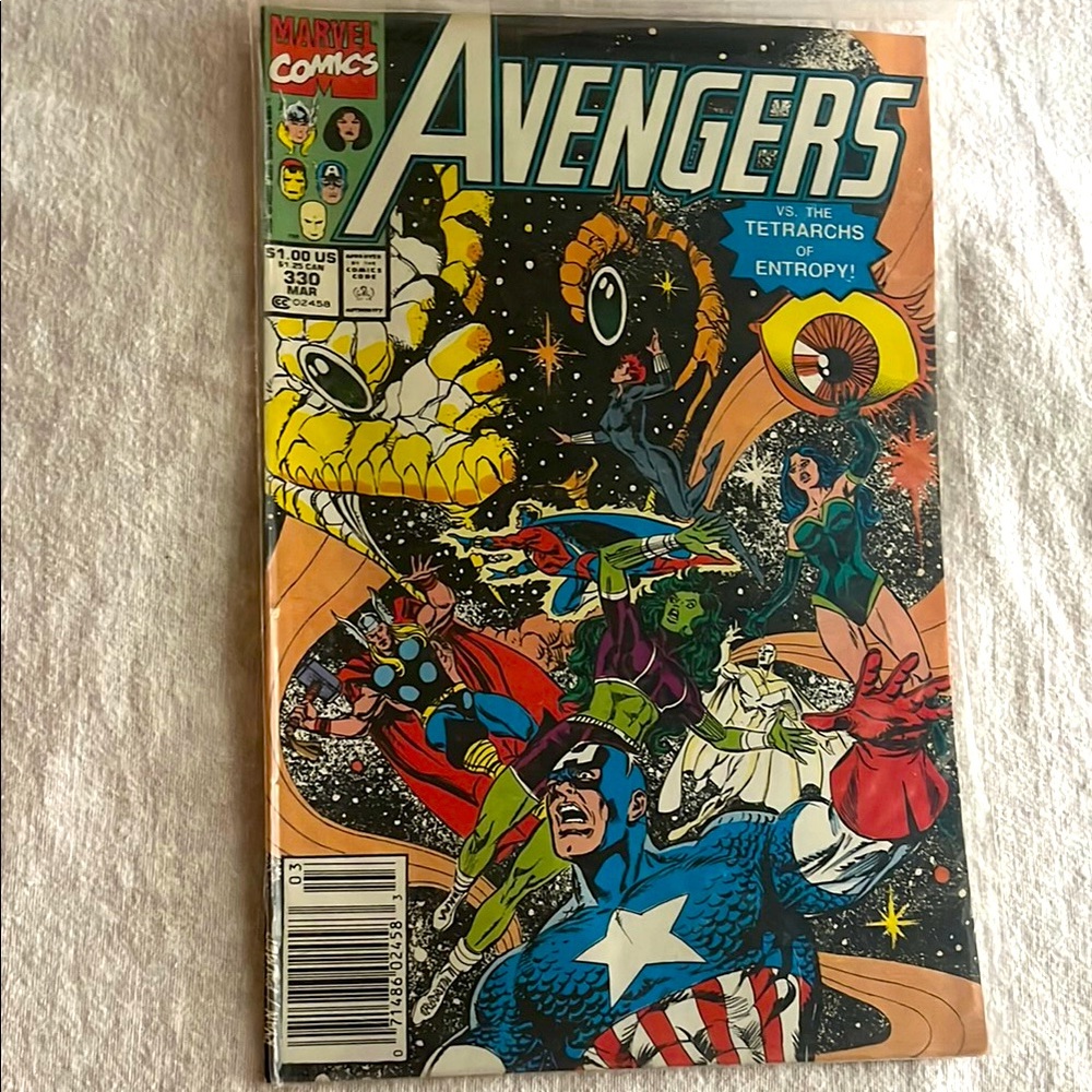 Marvel comics Avengers series